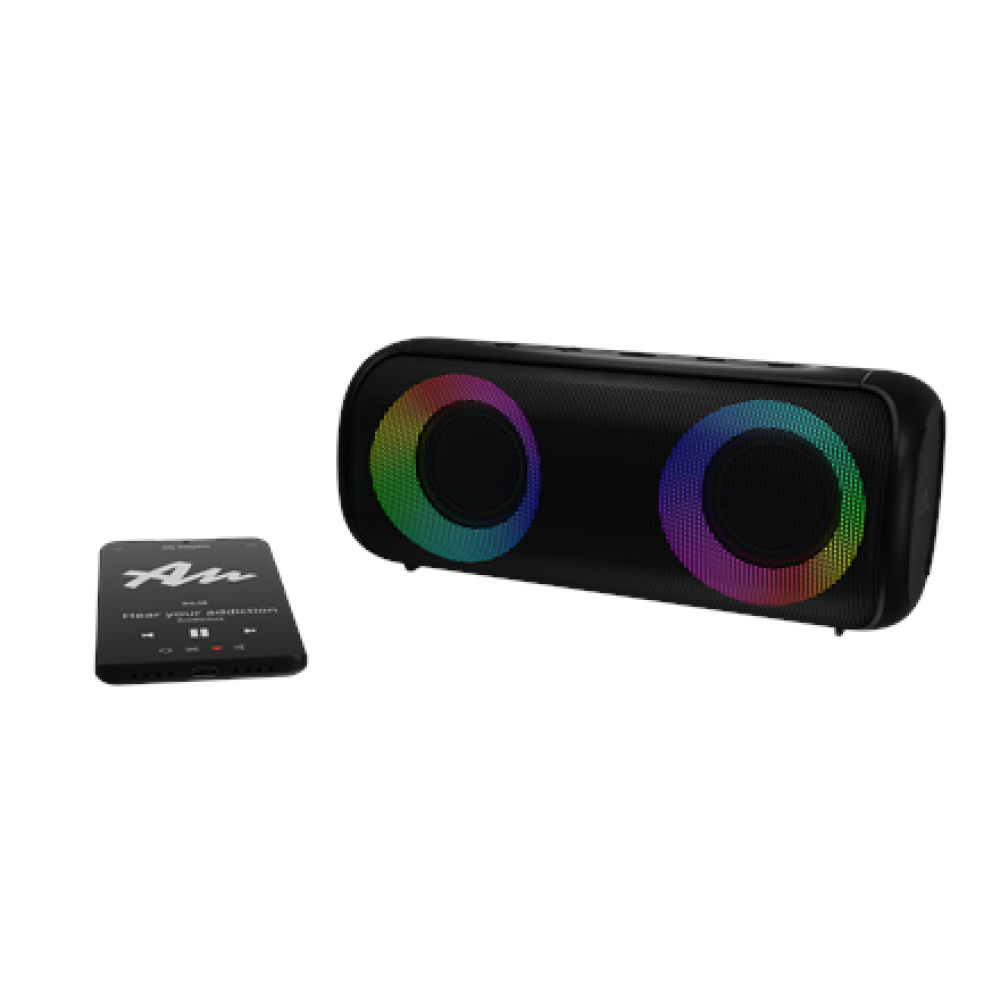 Audictus Speakers , Aurora Pro Tws RGB , 20 W , Waterproof , Bluetooth , Black , Wireless connection