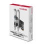AXAGON PCI-Express card with one parallel and two serial ports 250 kbps , PCEA-PSN