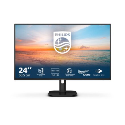 Philips , 24E1N1100A/00 , 24 , IPS , 16:9 , 100 Hz , 1 ms , 1920 x 1080 pixels , 250 cd/m² , HDMI ports quantity 1 , Black , Warranty 36 month(s)