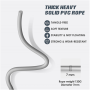 PROIRON Weighted skipping rope 300 cm, Grey, PVC