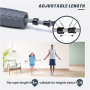 PROIRON Weighted skipping rope 300 cm, Grey, PVC