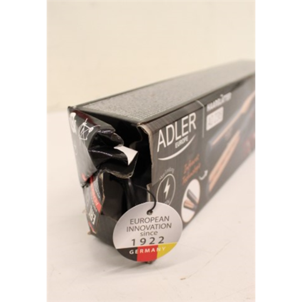 SALE OUT. Adler AD 2318 Infrared Hair straightener, Fast PTC heating, Black , Adler Infrared Hair Straightener , AD 2318 , Warranty 24 month(s) , Ceramic heating system , Temperature (min) 150 °C , Temperature (max) 230 °C , 35 W , Black , DAMAGED PACKAGI