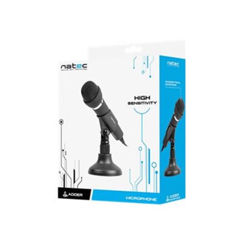 Natec , Microphone , NMI-0776 Adder , Black , Wired