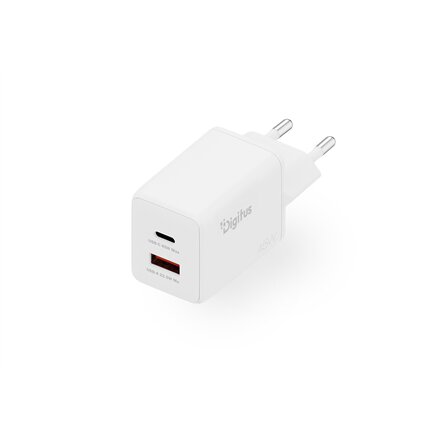 Digitus , USB GaN Charger 45W, 1x USB-C, 1x USB-A , DA-10302
