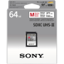 Sony , 64GB SF-M Series SDXC Class10 UHS-II U3 V60 Tough Memory Card , 64 GB , SDXC , Flash memory class 10