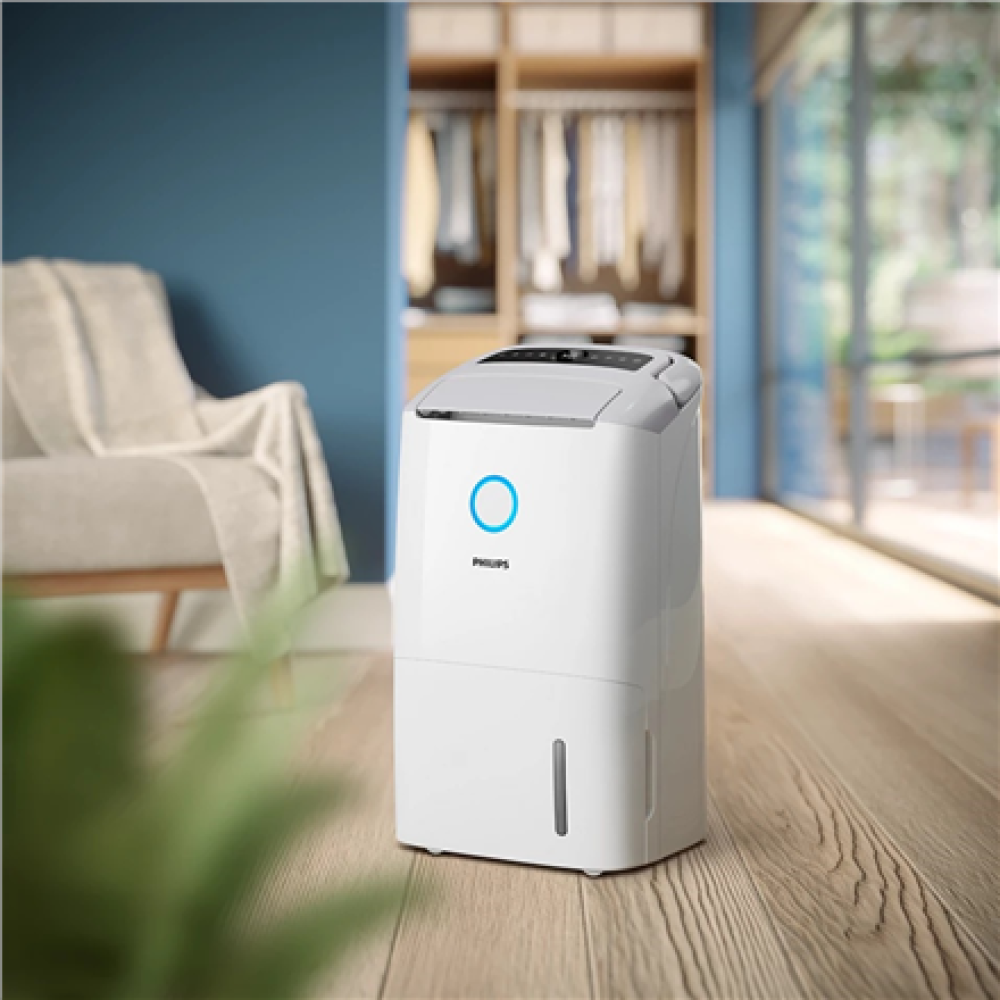DE5305/11 Philips 2in1 Dehumidifier and Purifier , DE5305/11 5000 Series , Power 245 W , Suitable for rooms up to 137 m³ , Water tank capacity 4 L , White