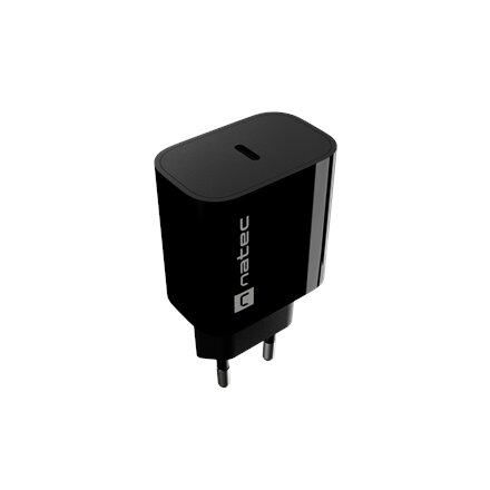 Natec Ribera USB Charger 1X USB-C 20W, Black