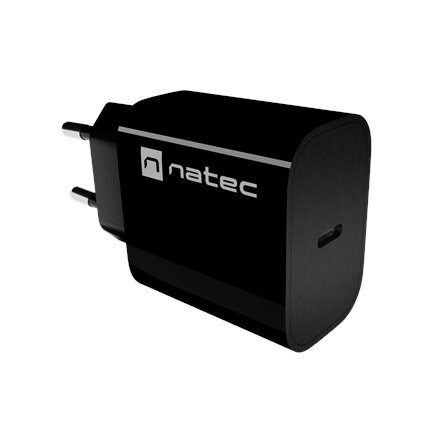 Natec Ribera USB Charger 1X USB-C 20W, Black