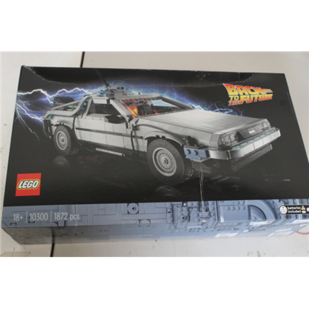 SALE OUT. LEGO 10300 ICONS Back to the Future Time Machine Set, Grey , LEGO DAMAGED PACKAGING