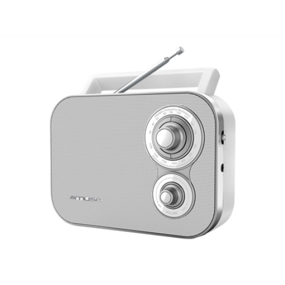 Muse , Portable Radio , M-051RW , AUX in , White