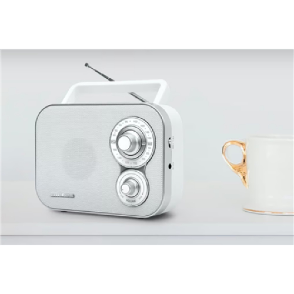 Muse , Portable Radio , M-051RW , AUX in , White
