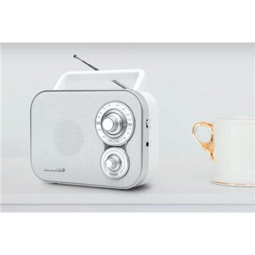 Muse , Portable Radio , M-051RW , AUX in , White