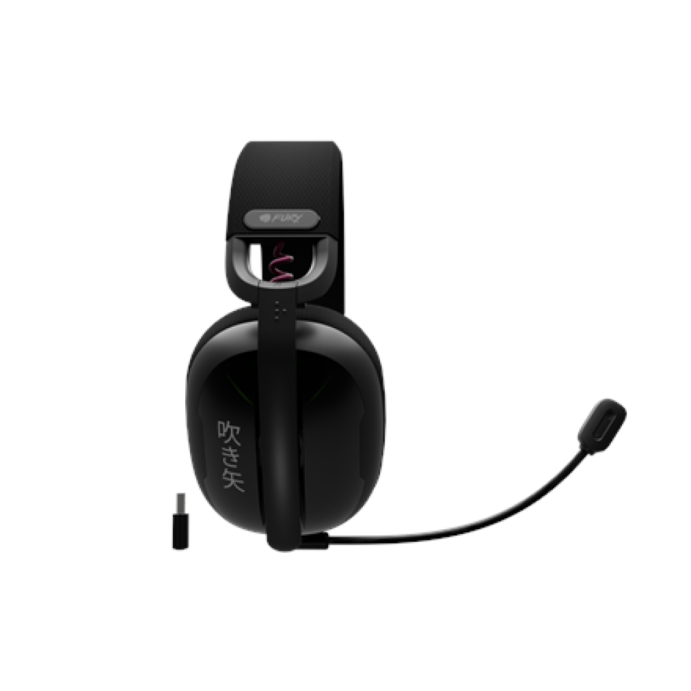 Genesis Gaming Headset , Fury Fukiya F6 , Bluetooth , Over-Ear , Microphone , Wireless , Black