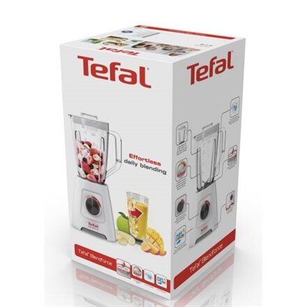 TEFAL , Blender , Blendforce II , Tabletop , 600 W , Jar material Plastic , Jar capacity 2 L , Ice crushing , White