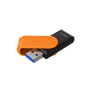 Kingston USB Flash Drive , DataTraveler Exodia S , 256 GB , USB 3.2 Gen 1 , Black/Orange