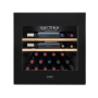 Caso Wine Cooler WineDeluxe E29 Energy efficiency class G Built-in Bottles capacity 29 bottles Cooling type Compressor technology Black