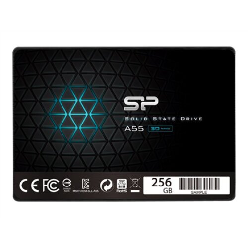 Silicon Power , A55 , 256 GB , SSD form factor 2.5 , Solid-state drive interface SATA , Read speed 550 MB/s , Write speed 450 MB/s
