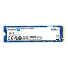 Kingston SSD , NV3 , 500 GB , SSD form factor M.2 2280 , Solid-state drive interface PCIe NVMe Gen 4.0 (x4) , Read speed 5000 MB/s , Write speed 3000 MB/s