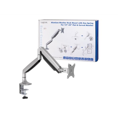Logilink , Desk Mount , BP0042 , 13-32 , Maximum weight (capacity) 9 kg , Silver