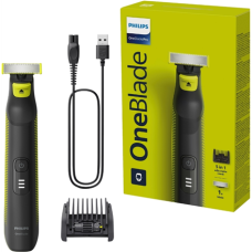Philips OneBlade Pro Face and Body QP6506/15, 5-in-1 Adjustable comb, Wet and Dry use, LED digital display , Philips