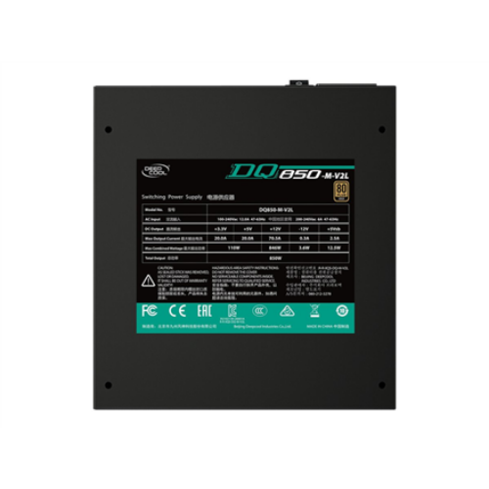 Deepcool , 80 Plus Gold Full Modular ATX Power Supply , DQ850-M-V2L , 850 W