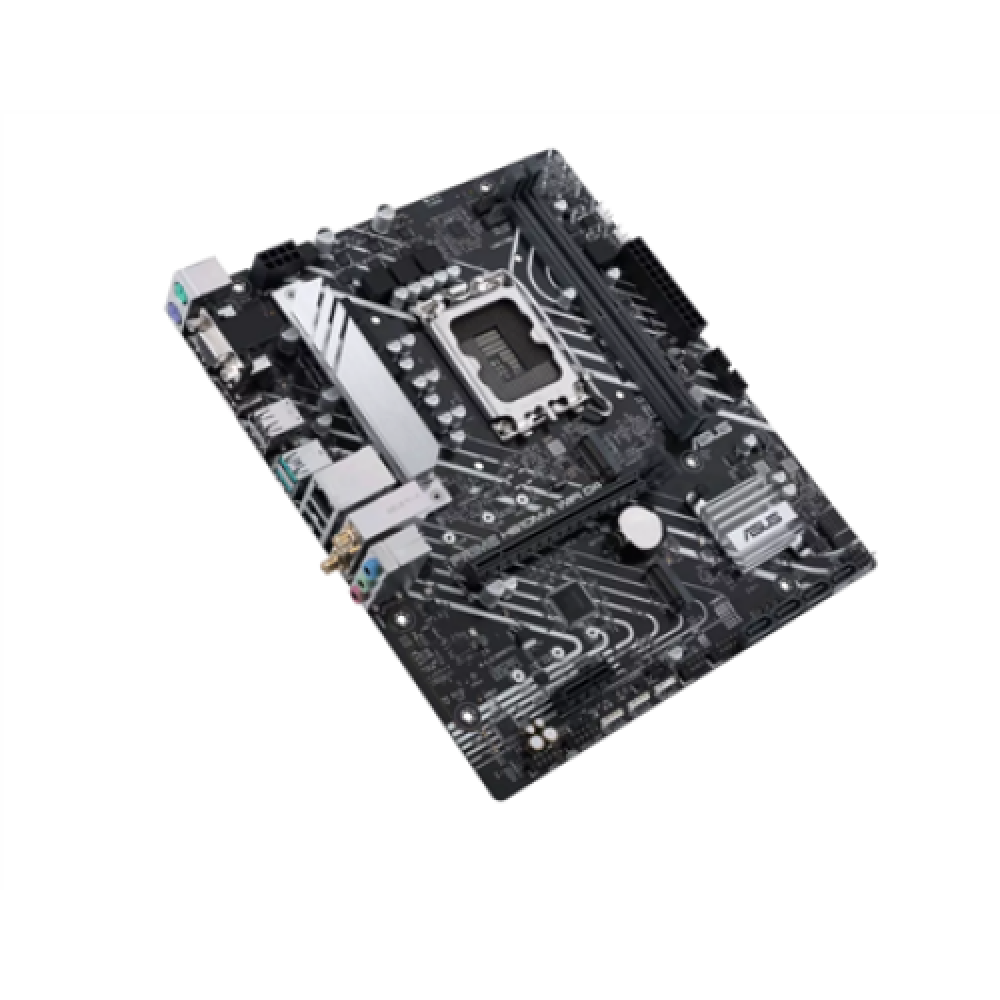 Asus PRIME H610M-A WIFI D4 Processor family Intel, Processor socket LGA1700, DDR4 DIMM, Memory slots 2, Supported hard disk drive interfaces SATA, M.2, Number of SATA connectors 4, Chipset Intel H610, mATX