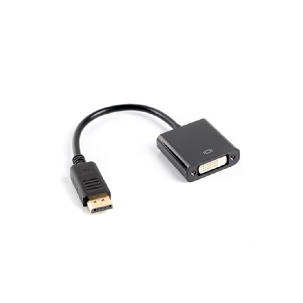 AD-0007-BK Lanberg Adapter Dual Link DisplayPort 1.2 to DVI-I , AD-0007-BK