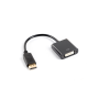 AD-0007-BK Lanberg Adapter Dual Link DisplayPort 1.2 to DVI-I , AD-0007-BK