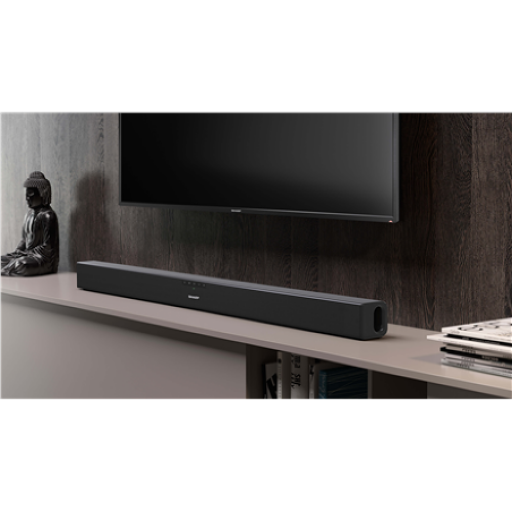 Sharp , HT-SB140(MT) 2.0 Slim Soundbar , Black , No , AUX in , Bluetooth , HDMI, Bluetooth, Optical , 150 W , Wireless connection