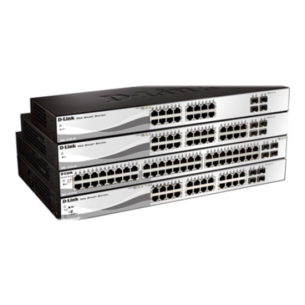 D-Link , 28-Port Gigabit Smart Managed PoE Switch , DGS-1210-28P , Managed L2+ , Desktop , Power supply type External