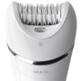 Philips , Epilator , BRE710/00 , Operating time (max) 40 min , Number of power levels N/A , Wet & Dry , White/Pink