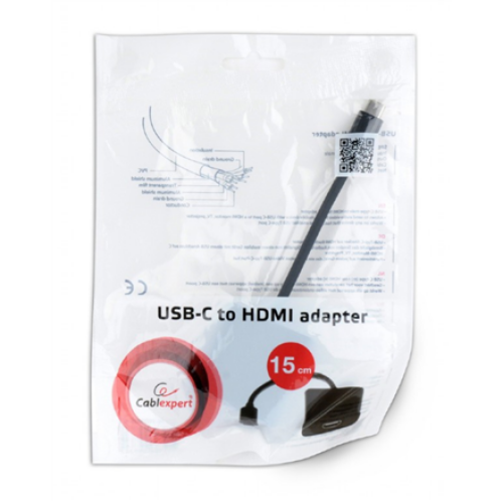 Cablexpert USB-C to HDMI adapter, Black , Cablexpert