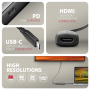 AXAGON Active converter RVC-HI8KPD, 100 W , USB Type-C to HDMI