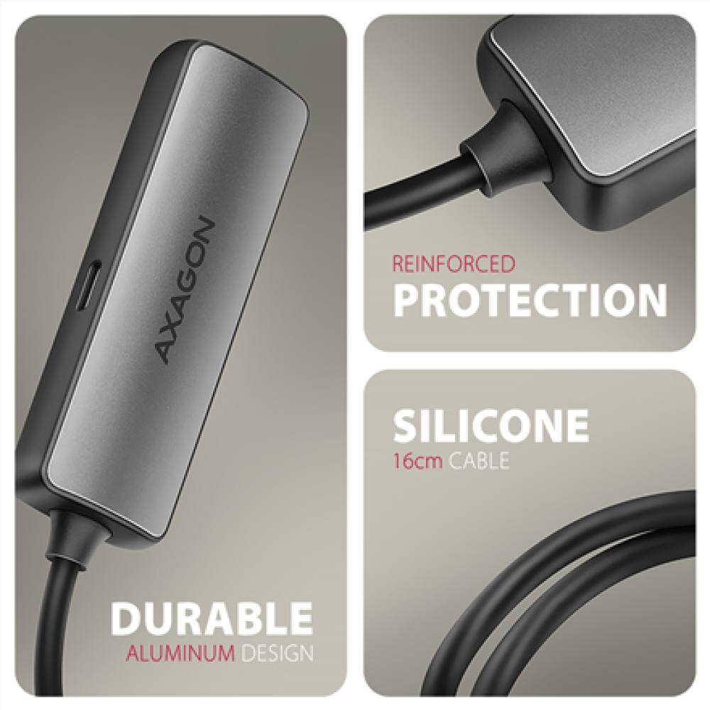 AXAGON Active converter RVC-HI8KPD, 100 W , USB Type-C to HDMI