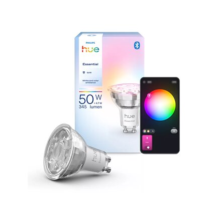 Philips Hue E WCA 345 1P EU , GU10 , 4.7 W , Bluetooth, Zigbee
