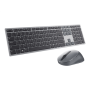 Dell Premier Multi-Device Keyboard and Mouse , KM7321W , Keyboard and Mouse Set , Wireless , Ukrainian , Titanium Gray , 2.4 GHz, Bluetooth 5.0