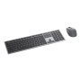 Dell Premier Multi-Device Keyboard and Mouse , KM7321W , Keyboard and Mouse Set , Wireless , Ukrainian , Titanium Gray , 2.4 GHz, Bluetooth 5.0