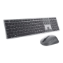 Dell Premier Multi-Device Keyboard and Mouse , KM7321W , Keyboard and Mouse Set , Wireless , Ukrainian , Titanium Gray , 2.4 GHz, Bluetooth 5.0