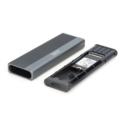 Digitus USB M.2 hard disk enclosure, SSD, external, NVMe + SATA, 10Gbps (NVMe) 6 Gbps (SATA), USB3.1 Gen2 , DA-71156