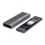 Digitus USB M.2 hard disk enclosure, SSD, external, NVMe + SATA, 10Gbps (NVMe) 6 Gbps (SATA), USB3.1 Gen2 , DA-71156