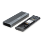Digitus USB M.2 hard disk enclosure, SSD, external, NVMe + SATA, 10Gbps (NVMe) 6 Gbps (SATA), USB3.1 Gen2 , DA-71156