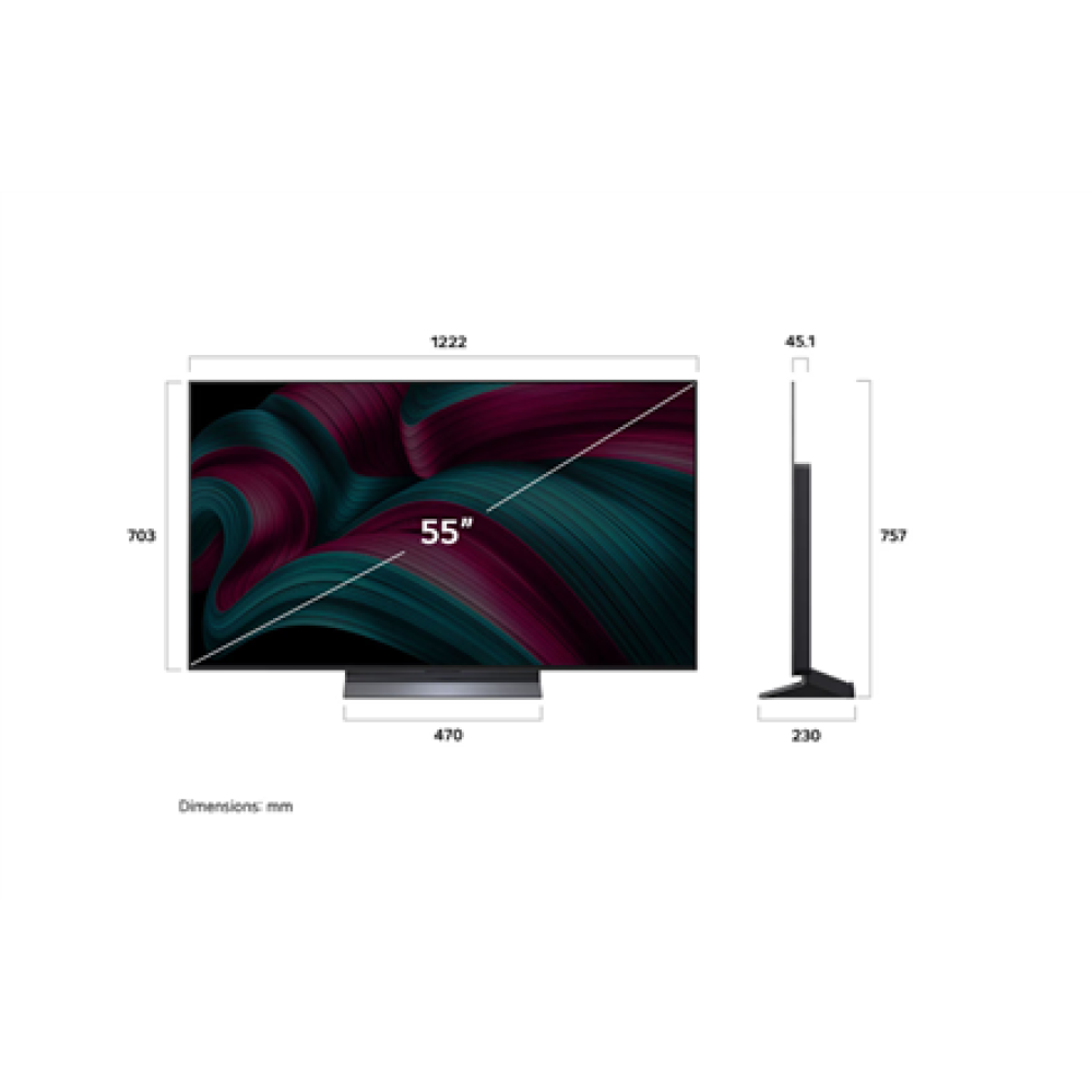 LG OLED55C51LA , 55 , Smart TV , webOS 25 , UHD