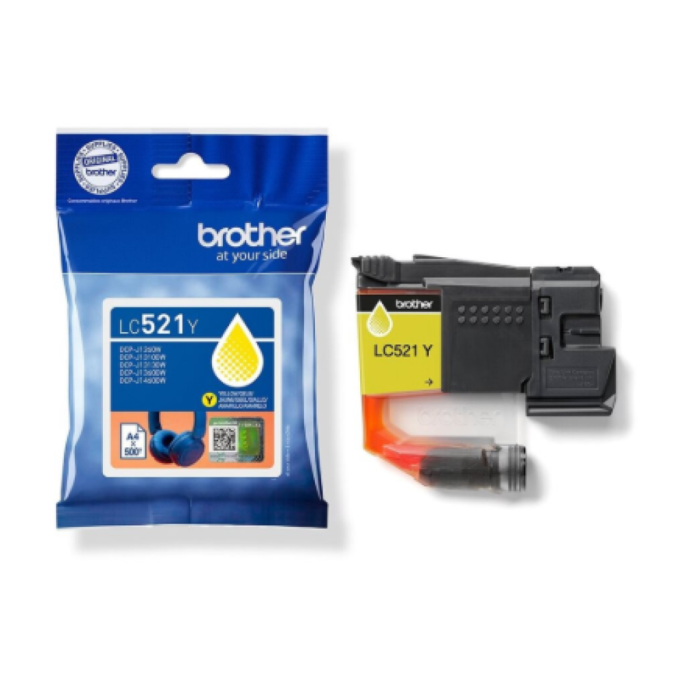 Brother LC521Y , Ink Cartridges , Yellow