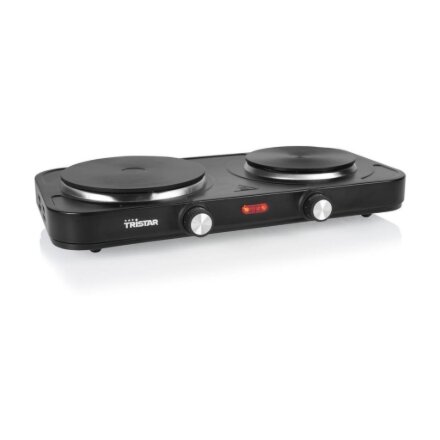 Tristar Table Hob , KP-6152 , Number of burners/cooking zones 2 , Electric , Black