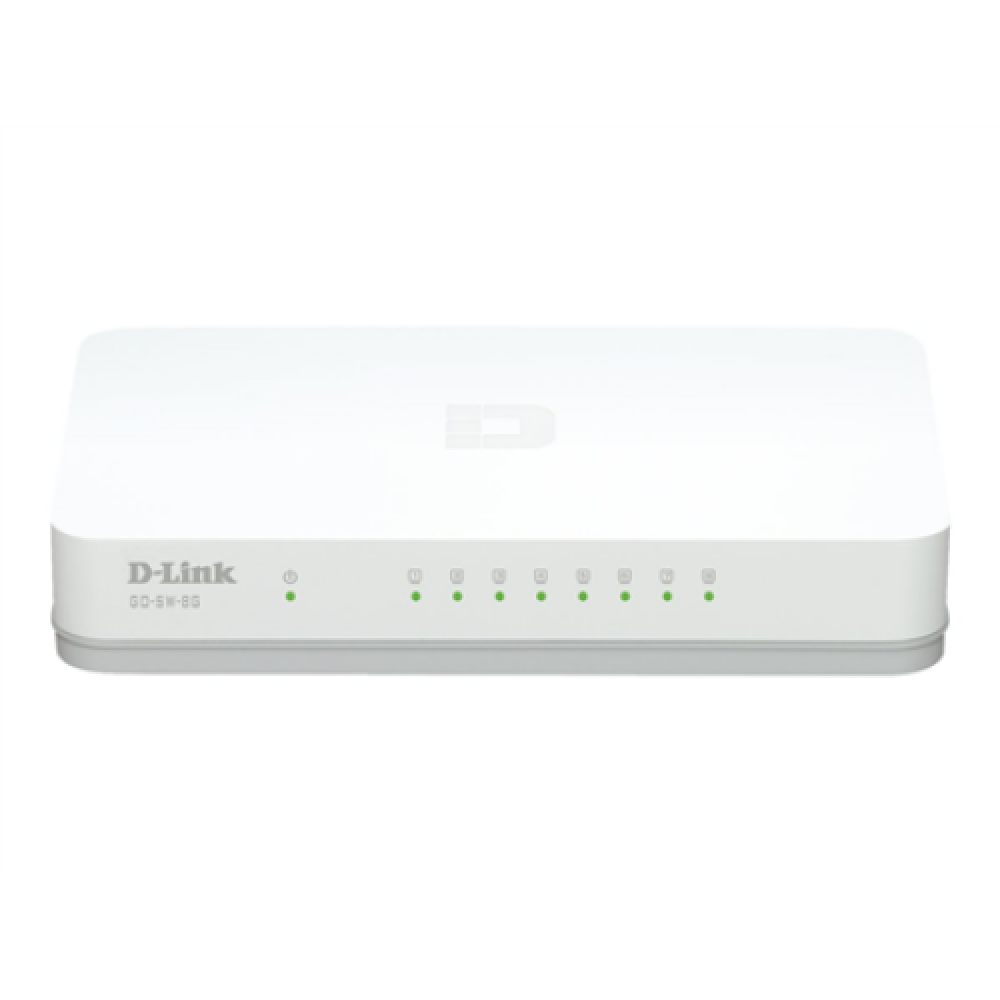 D-Link , Switch , GO-SW-8G/E , Unmanaged , Desktop , Gigabit Ethernet (copper) ports quantity 8