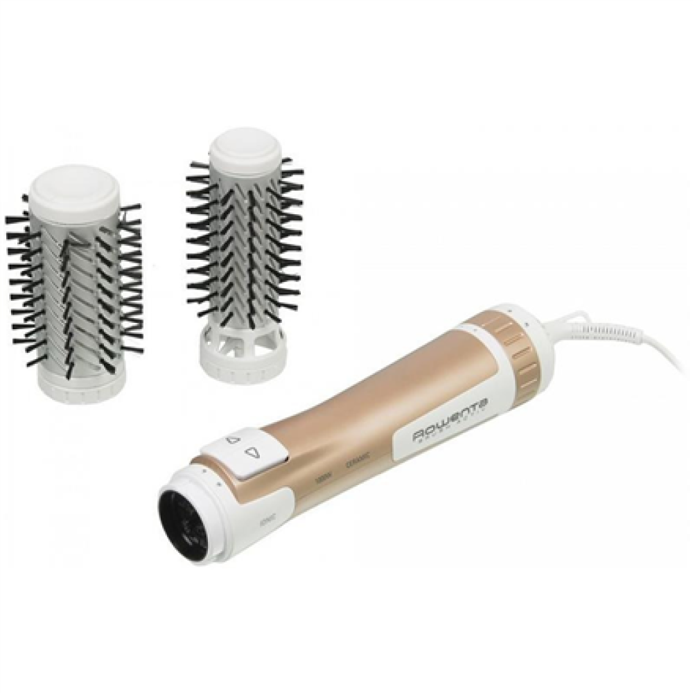 Rowenta Hair styler , Brush Activ CF9520F0 , Ion conditioning , Number of heating levels 2 , 1000 W , White/Copper