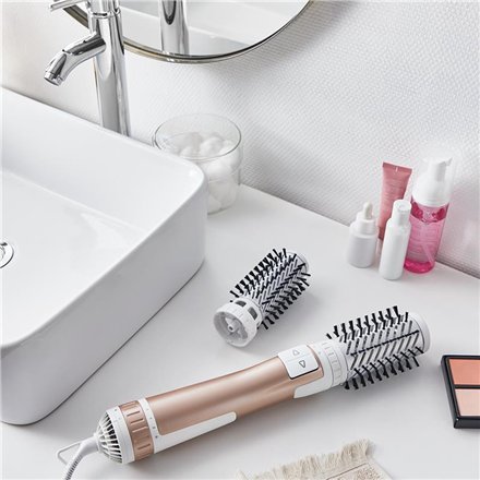 Rowenta Hair styler , Brush Activ CF9520F0 , Ion conditioning , Number of heating levels 2 , 1000 W , White/Copper