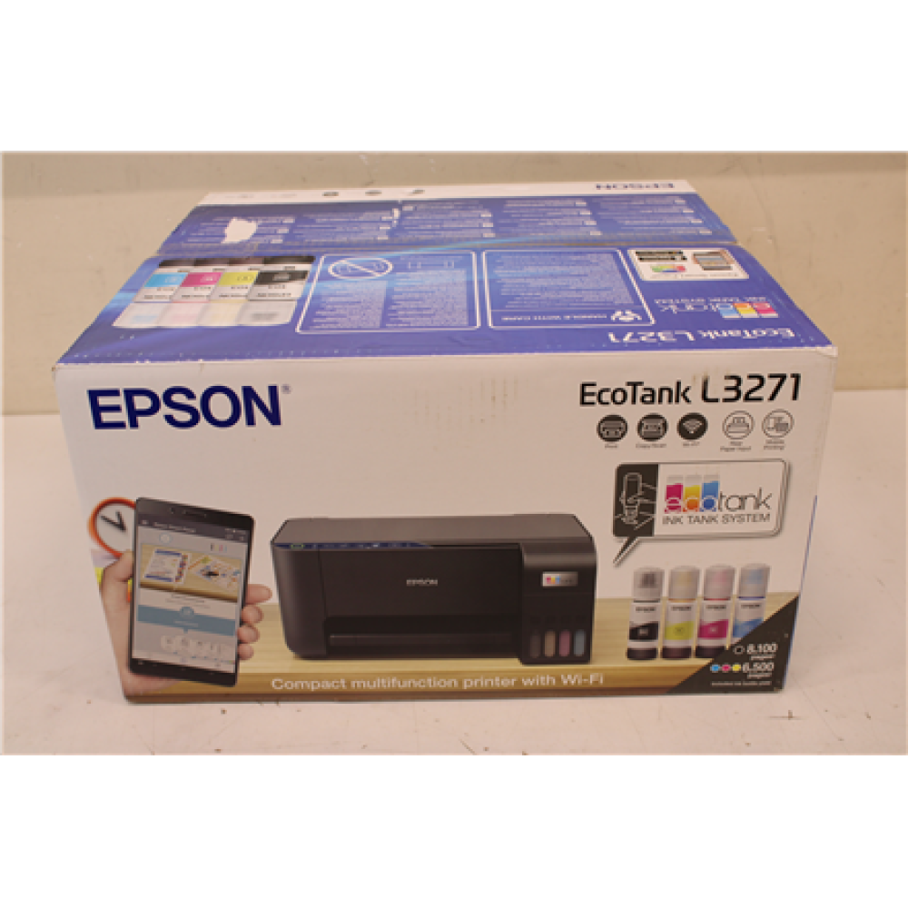 SALE OUT. Epson Multifunctional printers , EcoTank L3271 , Inkjet , Colour , A4 , Wi-Fi , Black , DAMAGED PACKAGING