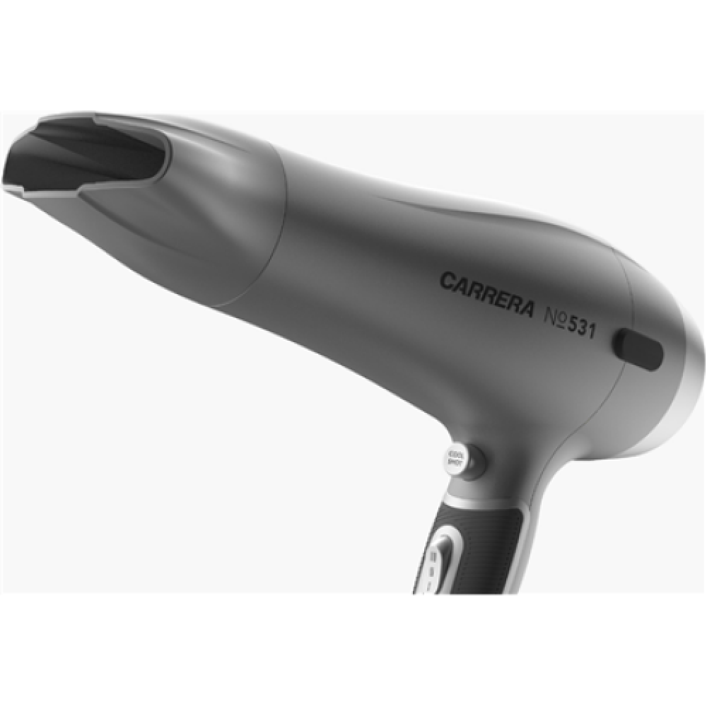 Carrera Hair dryer No. 531 2400 W, Number of temperature settings 3, Ionic function, Diffuser nozzle, Grey/Black