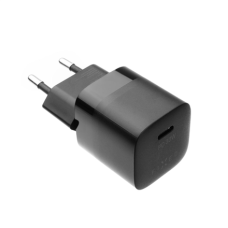 Fixed Mini wall charger with USB-C output and PD support, 30W , FIXC30M-C-BK